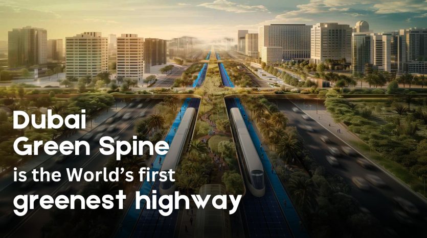 Dubai Green Spine is the World's First Greenest Highway