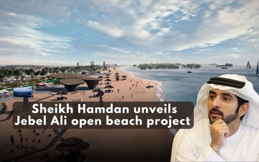 Sheikh Hamdan unveils jebel ali open beach project